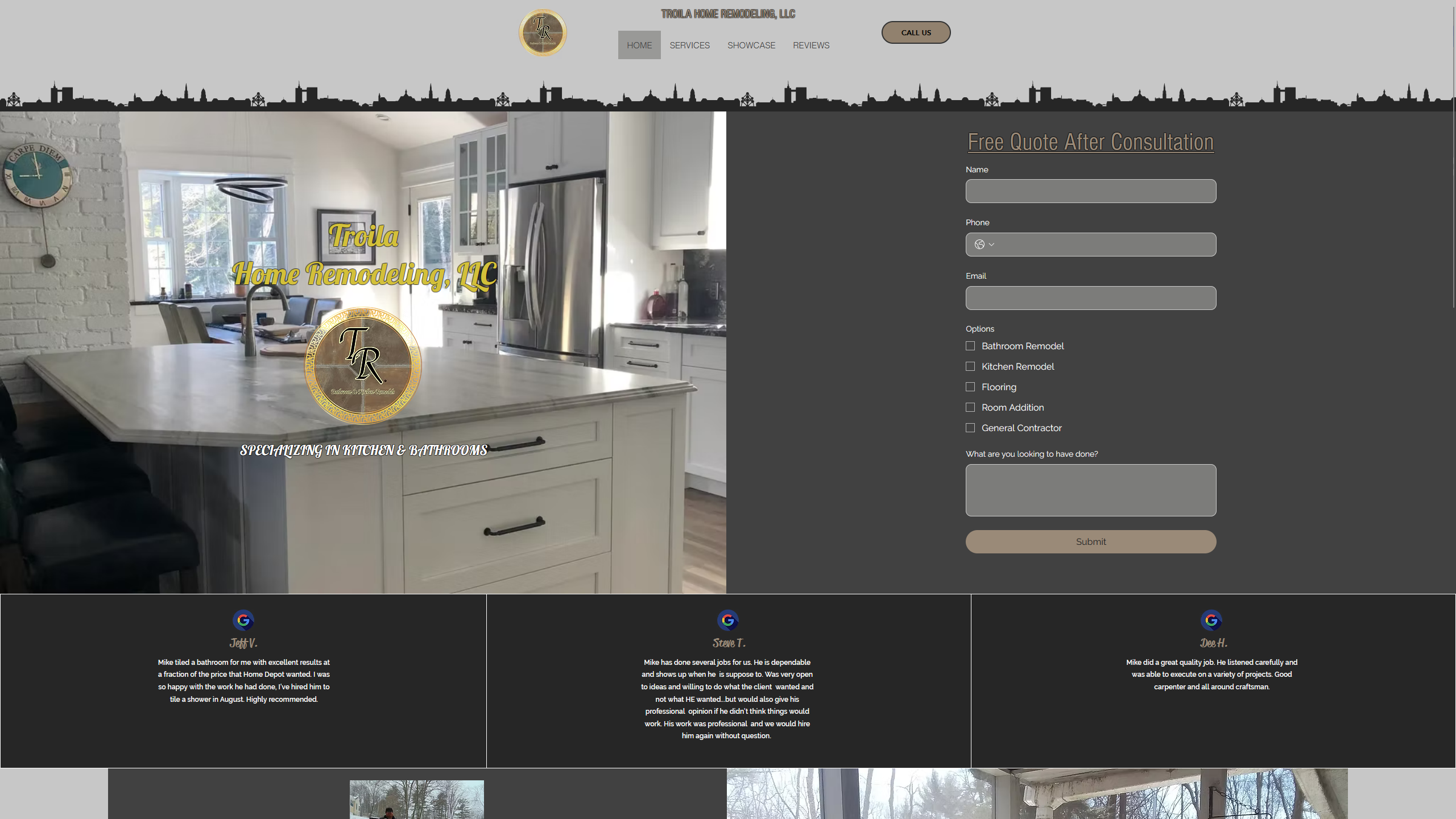 Troila Home Remodeling LLC Homepage
